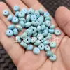 Contas redondas de turquesa sintética botões de jade contas de ábaco espaçadores contas espaçadoras contas soltas de jade tubo reto de nó de bambu pilar reto contas de estilo antigo ornamentos