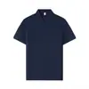 Camiseta de Trabajo de Algodón Puro Nueva de Verano Personalizada con Logo Camisa Polo de Cuello con Solapa 200g Piqué Color Sólido Grupo Casual