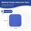 Electrodos para Fisioterapia 5*5cm Tipo Pin Autoadhesivos Parches de Masaje Parches de Gel para Músculos Pectorales para Instrumentos de Frecuencia Media y Baja
