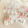 Juego de Falda de Cama Acolchada Estampada 100% Algodón Falda de Cama Engrosada Cubre Cama Funda Nórdica Ropa de Cama Individual Doble Comercio al por Mayor