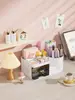 Portacepillos de Maquillaje de Escritorio: Caja Organizadora de Plástico de Alta Capacidad para Estudiantes y Esenciales de Belleza