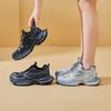 Zapatos de Papá Influencer Europeo para Mujer Tendencia Ins 2025 Verano Nuevo Moda Coreana Zapatillas de Plataforma Gruesa a la Moda