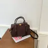 Bolso Retro de Color Sólido a la Moda para Mujer, Nuevo Estilo 2026, Bolso Cruzado para el Trabajo, Bolso Pequeño Tote Exquisito con Personalidad