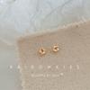 Recién Llegado Aretes de Moda Combinables Estilo Coreano Elegantes Simples Aguja de Plata Esterlina 925 Diseño Nicho Pequeños Aretes de Tuerca Personalidad Femenina