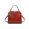 Bolso de Mujer de Cuero Genuino de Alta Gama de Gran Capacidad Tipo Cubo 2025 Primavera Nuevo Retro Versátil Hombro Cruzado Transfronterizo