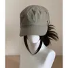 2026 Nuevo Sombrero de Equitación Estilo Ropa de Trabajo Transpirable Fina de Secado Rápido Color Sólido Simple Casual Versátil Sombrero de Pato Adelgazante