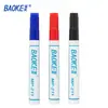 Marcador Baoke MP211 color negro azul rojo aceitoso punta gruesa resistente al agua sin decoloración bolígrafo de oficina