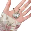 "Hazte Rico al Instante" Colgante Caballo Gordo Pequeño Collar de Caballo Tang de Plata con Cordón de Cuero Cadena Larga para Suéter para Mujer