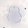Una Variedad de Guka en Blanco Redondo Corazón Pegamento de Crema Hecho a Mano DIY Llavero Decorativo Joyería Acrílico
