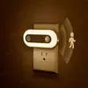Luz Noturna com Sensor de Presença Humana Gy119 Tomada Estilo Trilha Oval Decoração de Ambiente com Dimerização Luz com Sensor de Corpo Humano que Acende Quando Pessoas se Aproximam