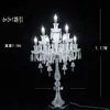 Adereços de Casamento Suporte de Flor de Gelo de Cristal Decoração da Mesa Principal Suporte de Flores para Mesa do Salão de Casamento Vaso Europeu Ornamentos de Ferro