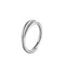 Anillo para la nariz de acero inoxidable 316L, Septum con incrustaciones de circonio, aretes de doble aro, anillo labial retorcido, clavo para el cartílago de la oreja, anillo sin costuras