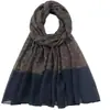 Bufanda floral simple y moderna de primavera y otoño con colores contrastantes, chal retro versátil estilo étnico, bufanda de seda para exteriores para mujer, estilo nuevo