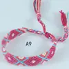 Popular en Europa y América: Pulseras Tejidas Arcoíris Hechas a Mano en Estilo Étnico Nepalí, Venta al por Mayor de Joyería
