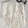Fabricante Original - Pijama de Verano para Niñas, Algodón como Nubes, Estilo Coreano, Dulce y Lindo, Conjunto de Influencer de Moda Estilo Ins