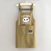 Delantal de Moda Repelente al Agua de Manga Larga para Cocina Ropa de Trabajo para el Hogar para Cocinar y Catering Delantal Especial para Trabajo Bata con Estampado