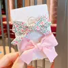 Pasador de Moño para Niñas Flequillo Delantero Adorno para la Cabeza Dulce Lindo Niña Pasador de Cinta Pasador Trasero para la Cabeza Accesorios para el Cabello