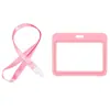 Portatarjetas de Venta Caliente Transfronterizo, Cordón para Insignia, Portadocumentos de Doble Cara, Portainsignias Transparente de Marca, Insignia Escolar, Etiqueta de Insignia de Trabajo
