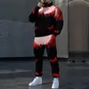 2025 Transfronteiriço Novos Elementos Criativos Halloween Moletom com Capuz Calça Conjunto Impressão Digital 3D Fábrica de Origem