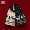 Bufanda de Cuadros Vintage de Doble Cara Nueva Invierno 2025 Estilo Coreano, Cálida y Moderna, Protector de Cuello Versátil
