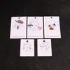 100 tarjetas nuevas para aretes especiales, tarjetas de joyería de papel, cartón de cobre, cartón grueso, diseño europeo y americano, tarjeta de empaque de exhibición