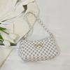 Costuras estilo coreano Moda distintiva Textil Moda Lazo 2025 Primavera Nuevo Estilo Occidental Commuter Bolso de hombro bajo el brazo para mujer