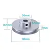 Polea de Aleación de Aluminio de una Ranura para Correa Redonda de 6 mm Polea para Motor de Husillo Polea Tipo O Rueda de Transmisión Polea Pequeña