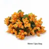 Flor de Laranja Espuma Flor Núcleo Flor Dupla Cabeça Estame de Flor Fruta Artesanal DIY Grampo de Cabelo Acessórios de Cabelo Materiais Venda Quente Atacado