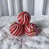 Decorações de Natal mais vendidas transfronteiriças conjunto de bolas de Natal 5/6/8cm bolas plásticas coloridas galvanizadas enfeites para árvore de Natal