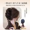 Postizo Moño para Mujer con Pinza de Garra, Voluminizador de Cabello Esponjoso, Trenza Torcida Moño de Flores de Princesa, Elegante Herramienta para Recogido, Postizo Moño