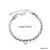 Pulsera Popular Transfronteriza de Acero Inoxidable, Estilo Ins Cadena Gruesa Metálica Europea y Americana Pulsera Chapada en Oro de 18K Joyería, Venta Directa del Fabricante