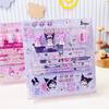 Nueva serie de dibujos animados Sanrio Kulomi papelería traje combinación niños útiles escolares creativos caja de regalo traje