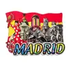 Imanes para Refrigerador de España Madrid Barcelona Valencia Creativos Decorativos Pegatinas Magnéticas Souvenirs