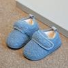 Nuevas Zapatillas de Algodón para Niños de Invierno Zapatos de Interior Súper Suaves Bolsa de Raíz Zapatos para el Hogar Zapatos de Algodón para Niños Niña Antideslizantes Peludos