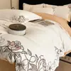 Juego de Ropa de Cama de Lujo de Cuatro Piezas con Forro Polar de Invierno, Nuevo Juego de Sábana y Funda de Edredón Gruesa y Cálida de Terciopelo de Leche 2025