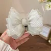 Grampo de cabelo com laço xadrez de rede para mulheres, prendedor de coque, versátil e estiloso, adiciona um toque de elegância, novo acessório de cabelo