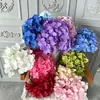 Arranjo de Flores Artificiais de Hortênsia para Casamento com 5 Peças Base para Arranjo de Flores em Salão de Casamento Hortênsia Macaron