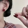 Acessórios de Orelha em Alta no Tiktok Estilo Ano Novo Brincos Vermelhos Personalizados Brincos da Moda Versáteis Tachos de Orelha Ganchos de Orelha Presilhas de Orelha para Mulheres