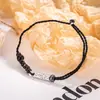 Pulseira Vintage de Obsidiana Koi com Corda Trançada Vermelha Design de Luxo Leve de Nicho Presente Boa Sorte Joia Versátil para Mulheres