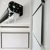 Tela de Projeção HD Anti-luz Manual Puxada à Mão Home Office Levantável Portátil Simples Montada na Parede