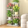 Rack de flores Sala de estar Varanda de chão Rack de armazenamento de flores 2024 Novo suporte para vasos de flores Planta de ferro carnudo multicamadas