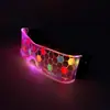 Máscara de Medio Rostro con Tecnología LED de Siete Colores Cambiantes de Doble Control, Diseño de Moda para Fiestas de Baile, Festivales y Discotecas, Accesorio de Acrílico LED