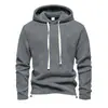 Sudadera con capucha para hombre de Amazon, estilo europeo y americano, jersey con cordón para otoño e invierno, top simple y versátil de forro polar de manga larga