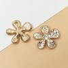 Novo diamante completo cinco pétalas flor gotas diagonal flor óleo floco de neve jóias diy acessórios telefone móvel escudo vara broca material atacado