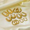 Pendientes Trenzados de Moda de Amazon Más Vendidos, Nuevos Pinzas para Orejas Versátiles de Estilo Metálico Transfronterizo para Mujer, Lujo Ligero con un Toque de Alta Gama