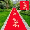 Alfombra Roja de Boda Boda de un Solo Uso Escena de Boda Diseño Personajes Felices Escaleras Rojas Grandes Engrosadas Sala de Estar
