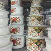 Geladeira Doméstica Caixa Selada de Cozinha Conjunto de Cinco Peças com Tampa, Tigela para Salada/Macarrão Instantâneo, Tigela de Esmalte para Conservação, Essencial para Casa