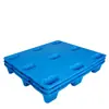 Palete de Plástico Moldado por Sopro Palete para Empilhadeira Palete de Chão com Nove Pés Palete com Base à Prova de Umidade Placa de Garfo de Palete Logística de Armazém