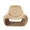 Sofá de Ratán del Sudeste Asiático para Exteriores, Silla de Ratán Creativa para Patio, Silla de Ocio Simple para Habitación Modelo de Hotel, Muebles para Villa