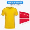 Traje deportivo de verano de secado rápido, camiseta con estampado de logotipo, ropa de trabajo para entrenamiento en equipo, ropa de clase para niños de manga corta.